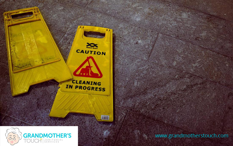 signs used by commercial cleaning oompanies in Toronto